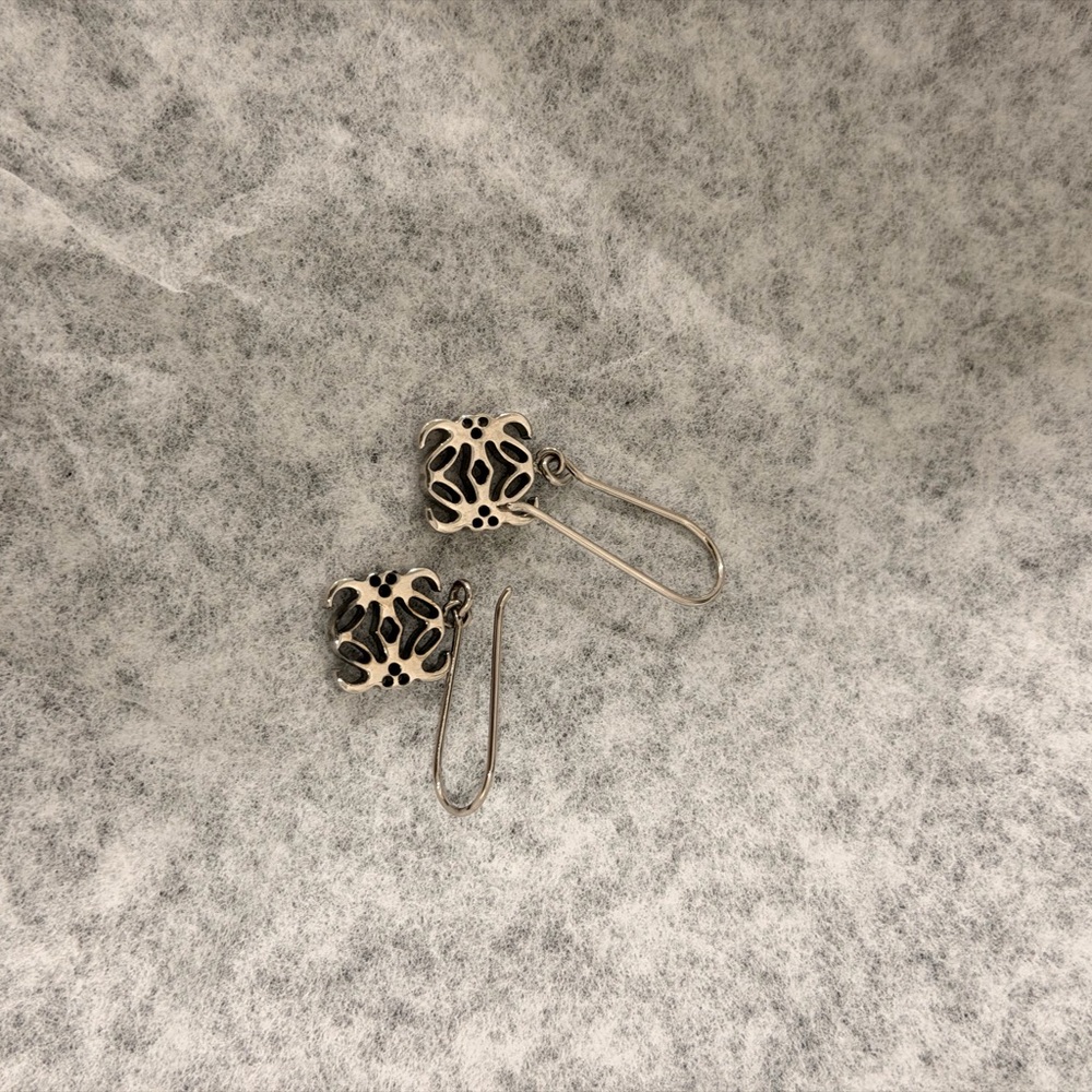 Loewe Silver Logo Earring